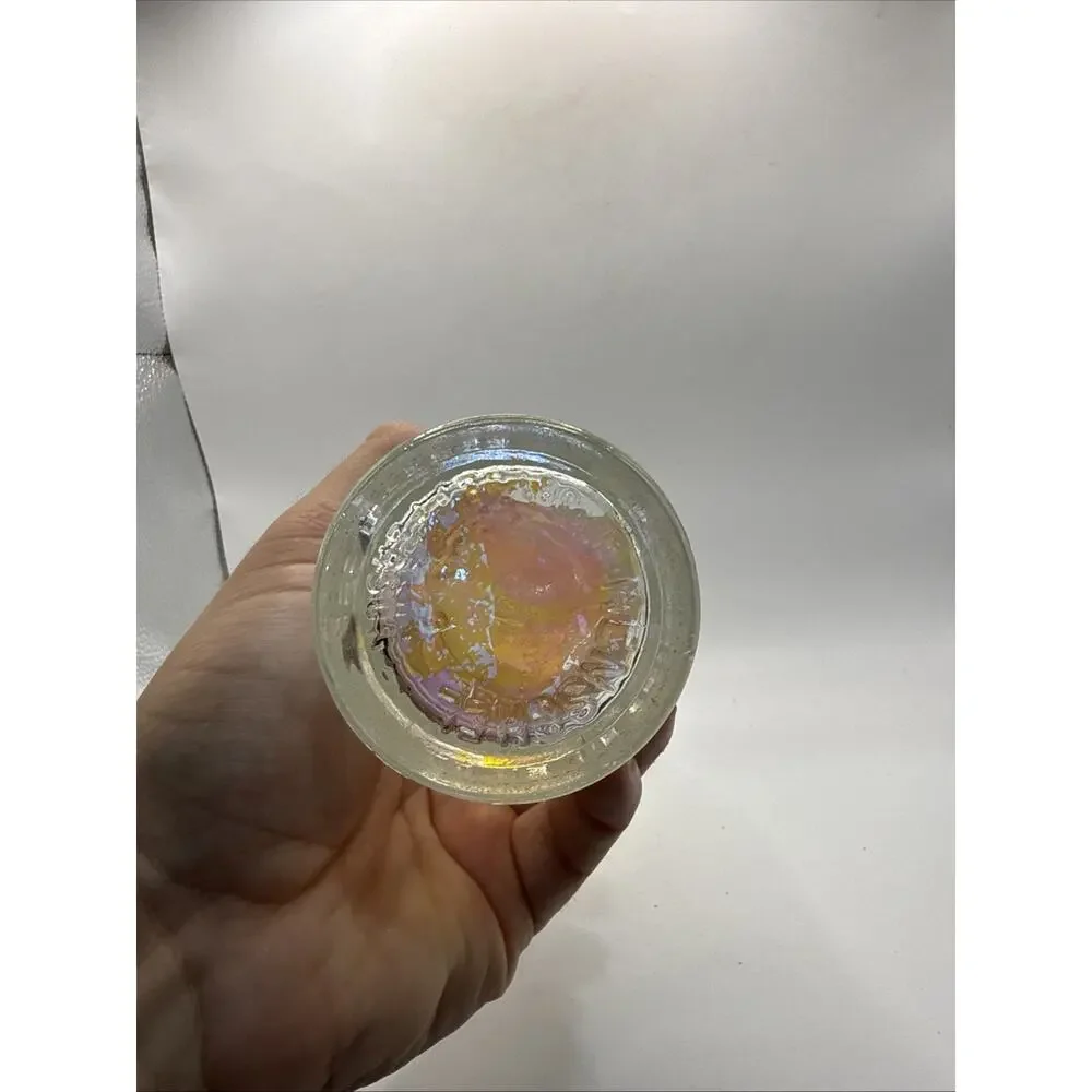 Antique Chero-Cola Embossed Glass Soda Bottle Iridescent Rainbow Textured